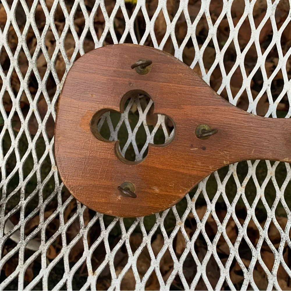 Vintage Wooden Key Shaped Wall Hook Key Holder